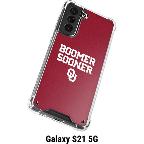 University of Oklahoma Boomer Sooner Galaxy S21 5G Clear Case