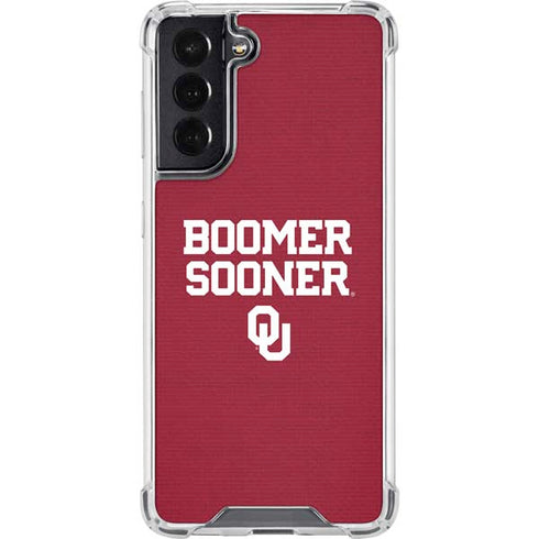 University of Oklahoma Boomer Sooner Galaxy S22 Clear Case
