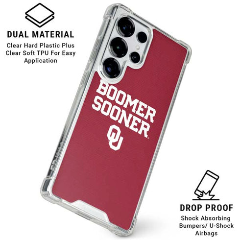 University of Oklahoma Boomer Sooner Galaxy S25 Ultra Clear Case