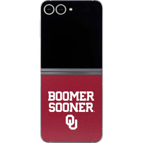 University of Oklahoma Boomer Sooner Galaxy Z Flip6 Skin