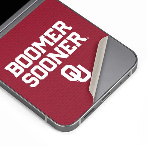 University of Oklahoma Boomer Sooner Galaxy Z Flip6 Skin