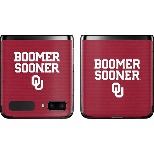 University of Oklahoma Boomer Sooner Galaxy Z Flip Skin