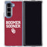 University of Oklahoma Boomer Sooner Galaxy Z Fold5 5G Clear Case