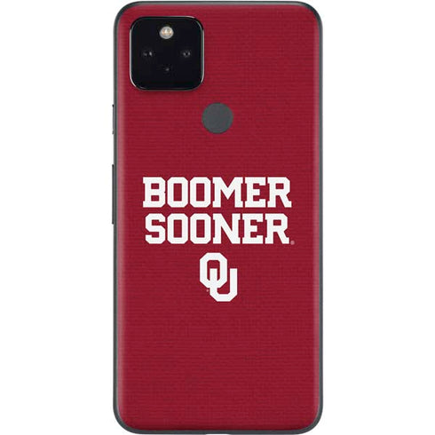University of Oklahoma Boomer Sooner Google Pixel 5a Skin