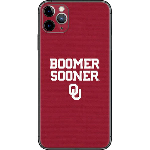 University of Oklahoma Boomer Sooner iPhone 11 Pro Max Skin