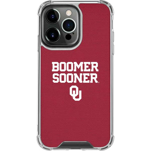 University of Oklahoma Boomer Sooner iPhone 13 Pro Clear Case