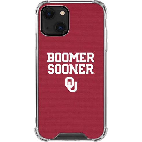 University of Oklahoma Boomer Sooner iPhone 14 Clear Case