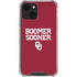 University of Oklahoma Boomer Sooner iPhone 14 Plus Clear Case