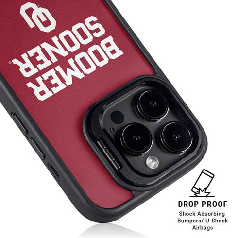 University of Oklahoma Boomer Sooner iPhone 14 Pro Kickstand Case