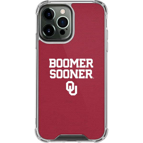 University of Oklahoma Boomer Sooner iPhone 14 Pro Max Clear Case