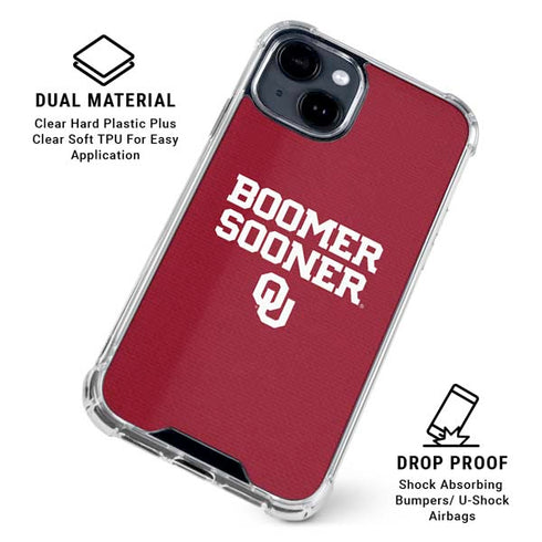 University of Oklahoma Boomer Sooner iPhone 15 Clear Case