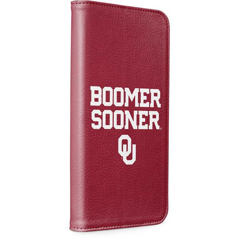 University of Oklahoma Boomer Sooner iPhone 15 Plus Folio Case