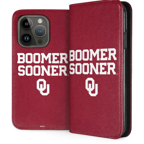 University of Oklahoma Boomer Sooner iPhone 15 Pro Folio Case
