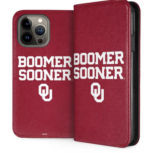University of Oklahoma Boomer Sooner iPhone 15 Pro Max Folio Case