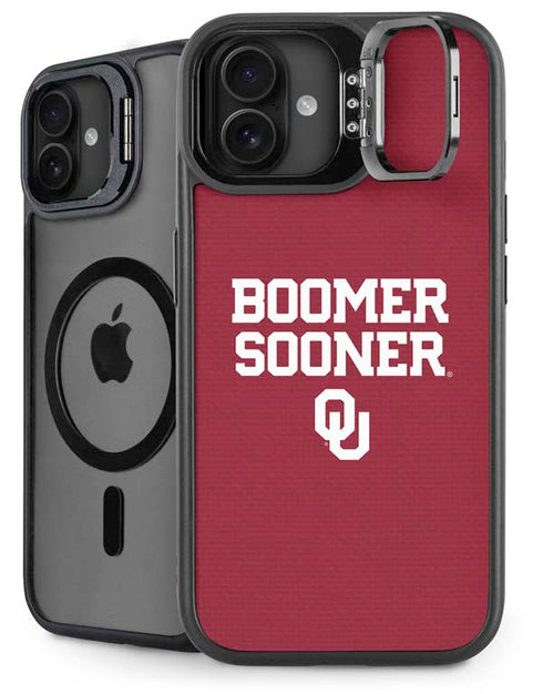 University of Oklahoma Boomer Sooner iPhone 16 Plus Kickstand Case
