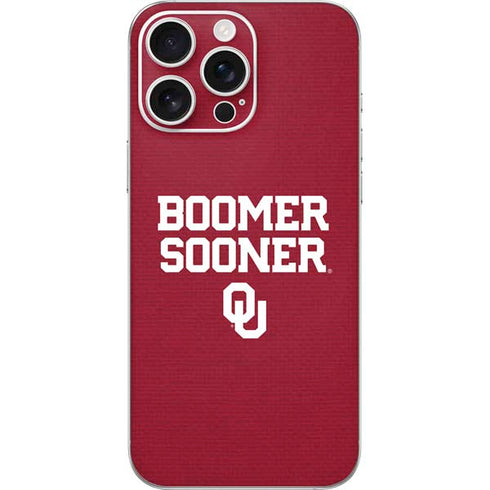 University of Oklahoma Boomer Sooner iPhone 16 Pro Max Skin