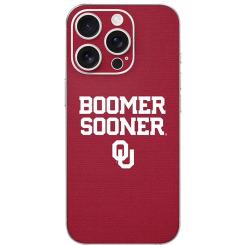 University of Oklahoma Boomer Sooner iPhone 16 Pro Skin