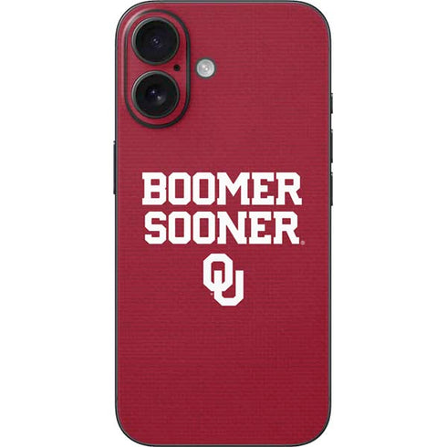 University of Oklahoma Boomer Sooner iPhone 16 Skin