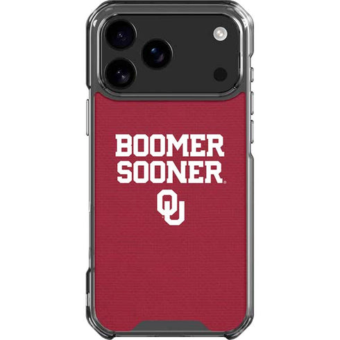 University of Oklahoma Boomer Sooner iPhone 18 Pro Max Clear Case