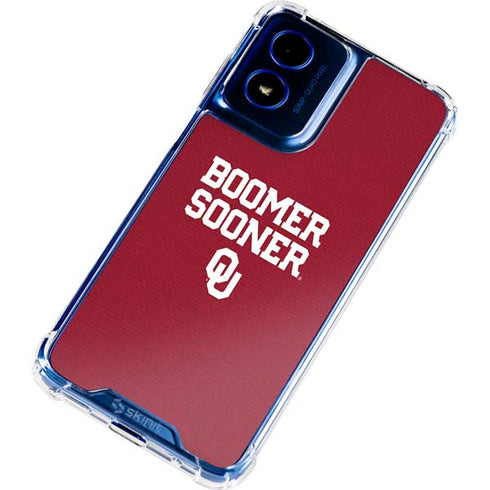 University of Oklahoma Boomer Sooner Moto G 5G (2024) Clear Case
