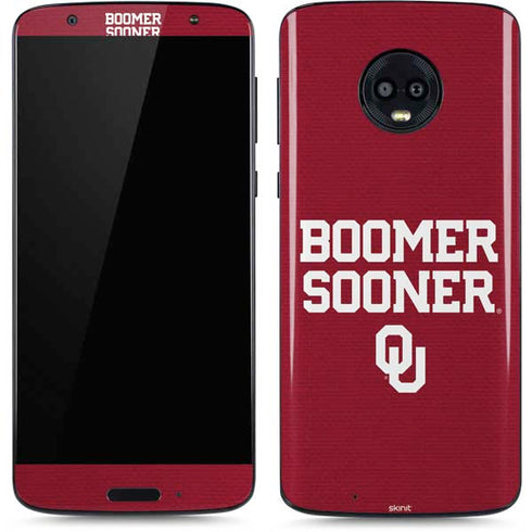 University of Oklahoma Boomer Sooner Moto G6 Skin