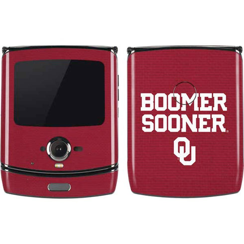 University of Oklahoma Boomer Sooner Motorola RAZR Skin