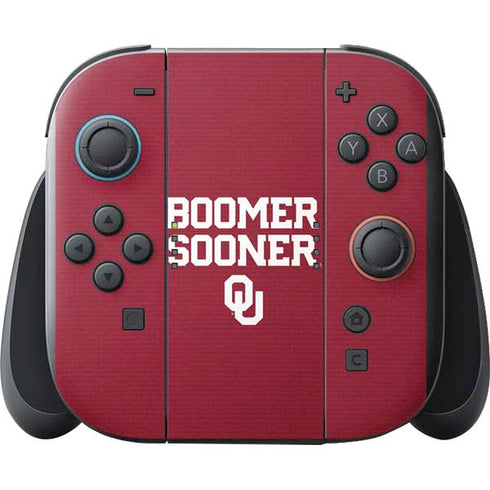 University of Oklahoma Boomer Sooner Nintendo Switch 2 (2025) with Joy-Con Skin