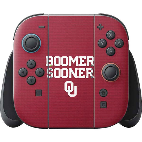 University of Oklahoma Boomer Sooner Nintendo Switch 2 (2025) Joy-Con Controller Skin