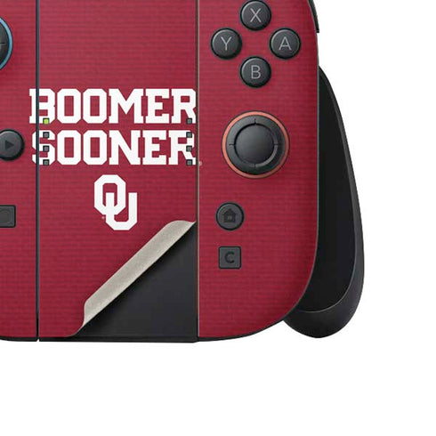 University of Oklahoma Boomer Sooner Nintendo Switch 2 (2025) Joy-Con Controller Skin