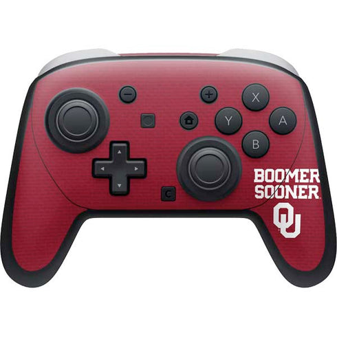 University of Oklahoma Boomer Sooner Nintendo Switch 2 (2025) Pro Controller Skin