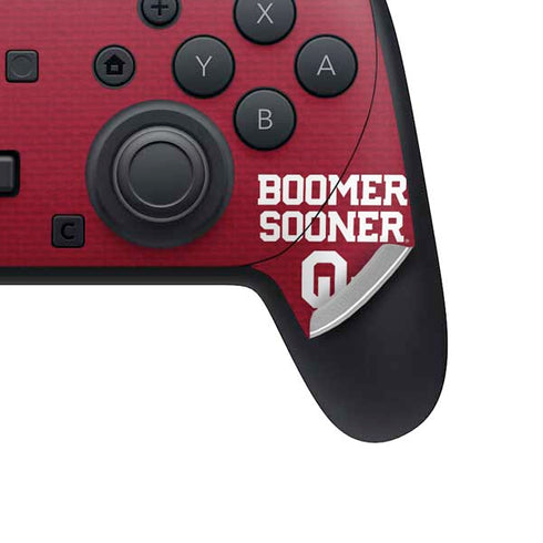 University of Oklahoma Boomer Sooner Nintendo Switch 2 (2025) Pro Controller Skin