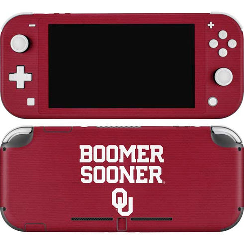 University of Oklahoma Boomer Sooner Nintendo Switch Lite Skin