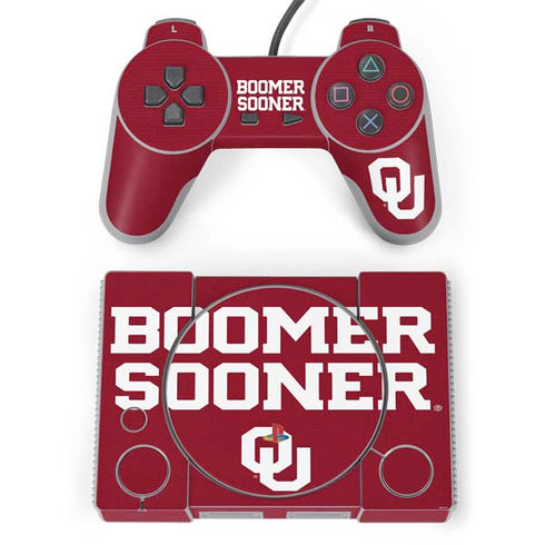 University of Oklahoma Boomer Sooner PlayStation Classic Bundle Skin