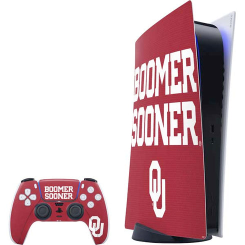 University of Oklahoma Boomer Sooner PS5 Digital Edition Bundle Skin