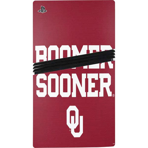 University of Oklahoma Boomer Sooner PS5 Pro Console Skin