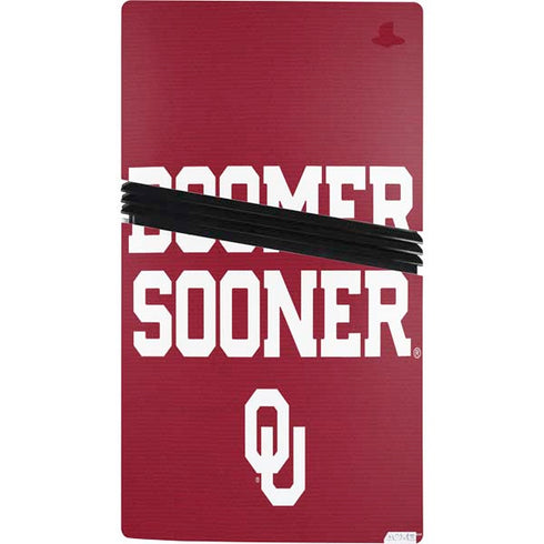 University of Oklahoma Boomer Sooner PS5 Pro Console Skin