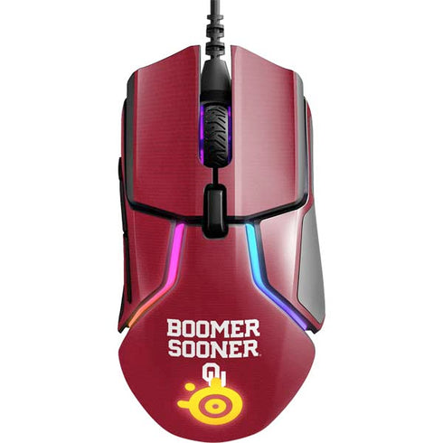 University of Oklahoma Boomer Sooner SteelSeries Rival 600 Gaming Mouse Skin