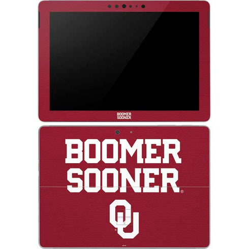 University of Oklahoma Boomer Sooner Surface Go Skin