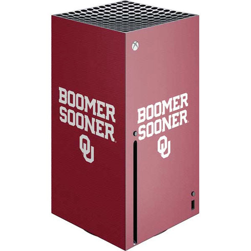 University of Oklahoma Boomer Sooner Xbox Series X Console Skin