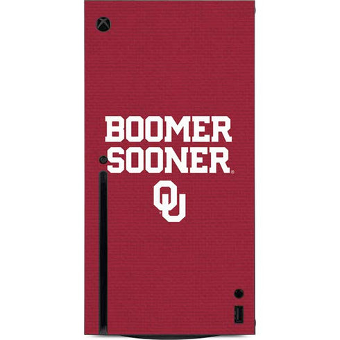 University of Oklahoma Boomer Sooner Xbox Series X Console Skin