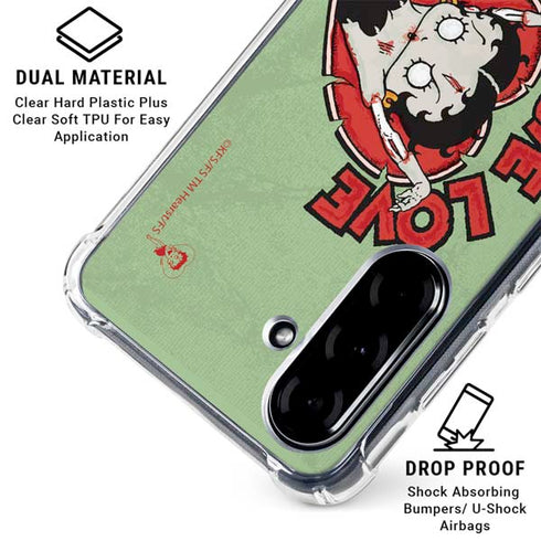 Betty Boop Zombie Love Galaxy A36 5G Clear Case