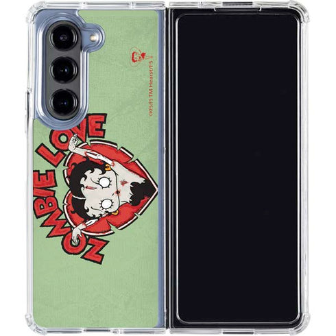 Betty Boop Zombie Love Galaxy Z Fold5 5G Clear Case