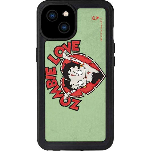 Betty Boop Zombie Love iPhone 15 Plus Waterproof Case