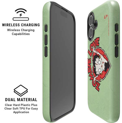 Betty Boop Zombie Love iPhone 16 Magsafe Impact Case