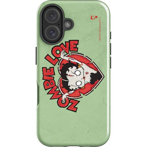 Betty Boop Zombie Love iPhone 16 Plus Impact Case