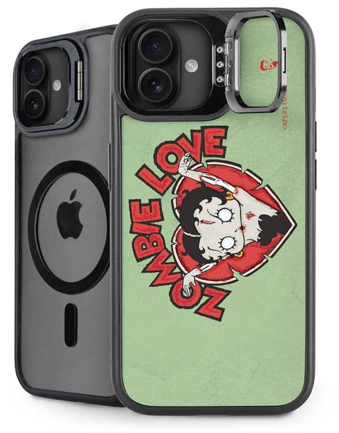 Betty Boop Zombie Love iPhone 16 Plus Kickstand Case