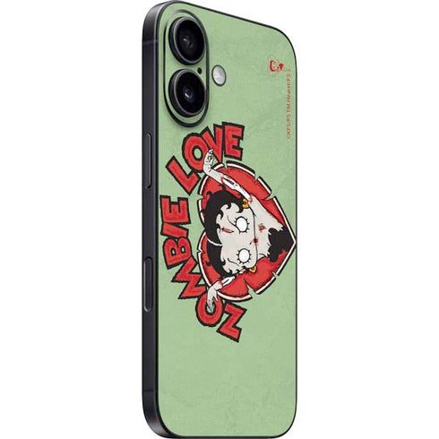 Betty Boop Zombie Love iPhone 16 Plus Skin