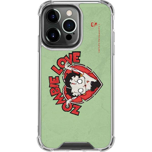 Betty Boop Zombie Love iPhone 16 Pro Clear Case