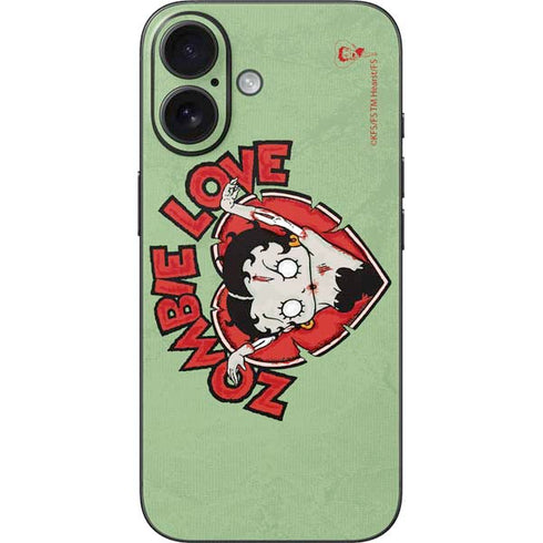 Betty Boop Zombie Love iPhone 16 Skin