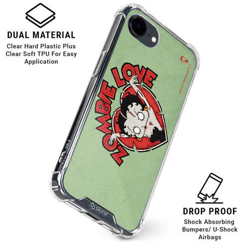 Betty Boop Zombie Love iPhone 16e Clear Case